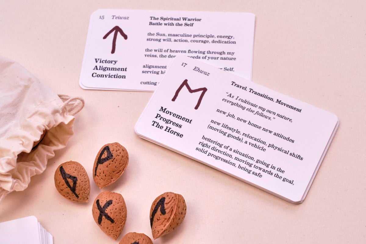 The Horse, Almond Oracle interpretation cards